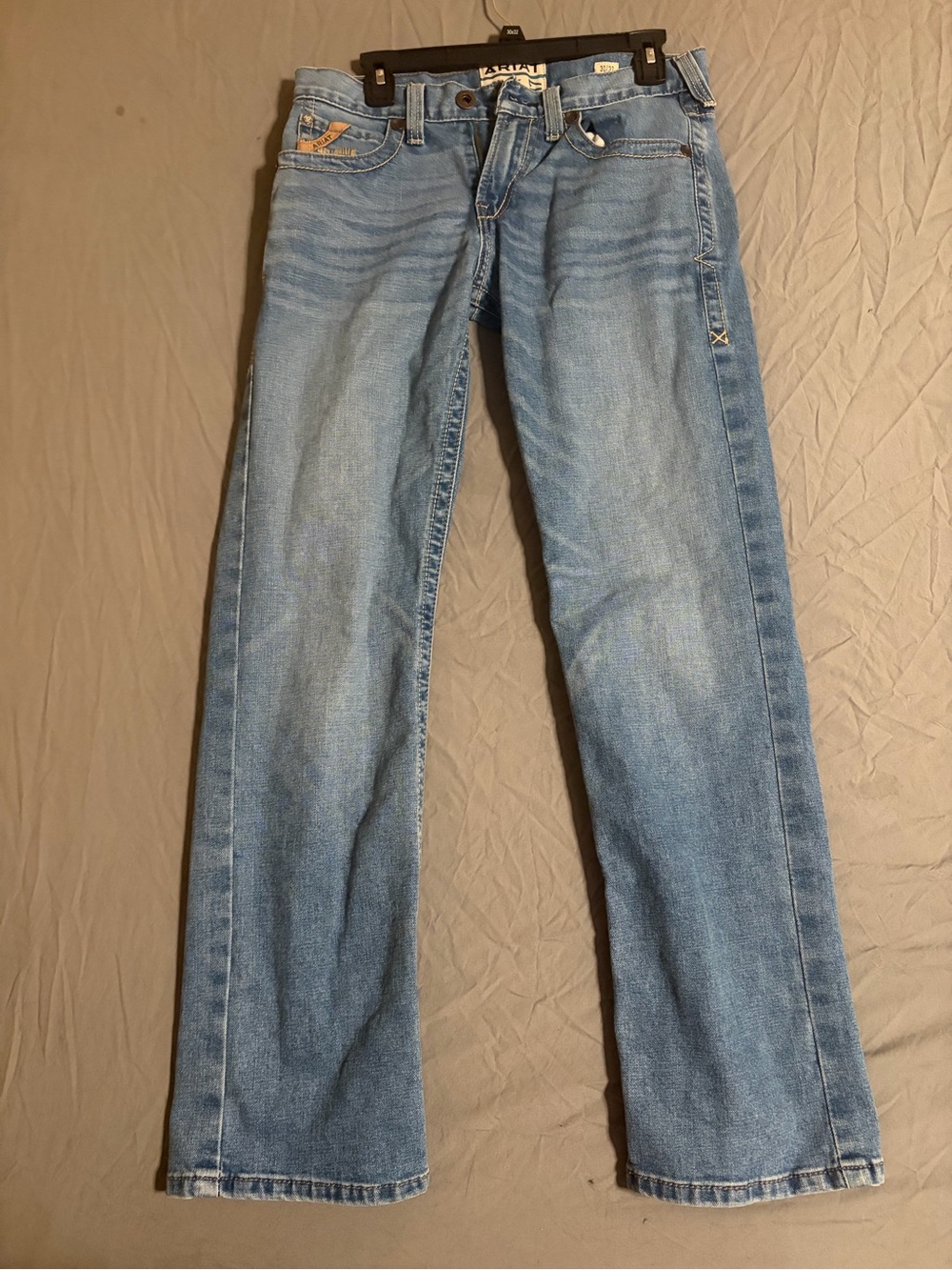 Light Blue Men's Straight-Leg Jeans